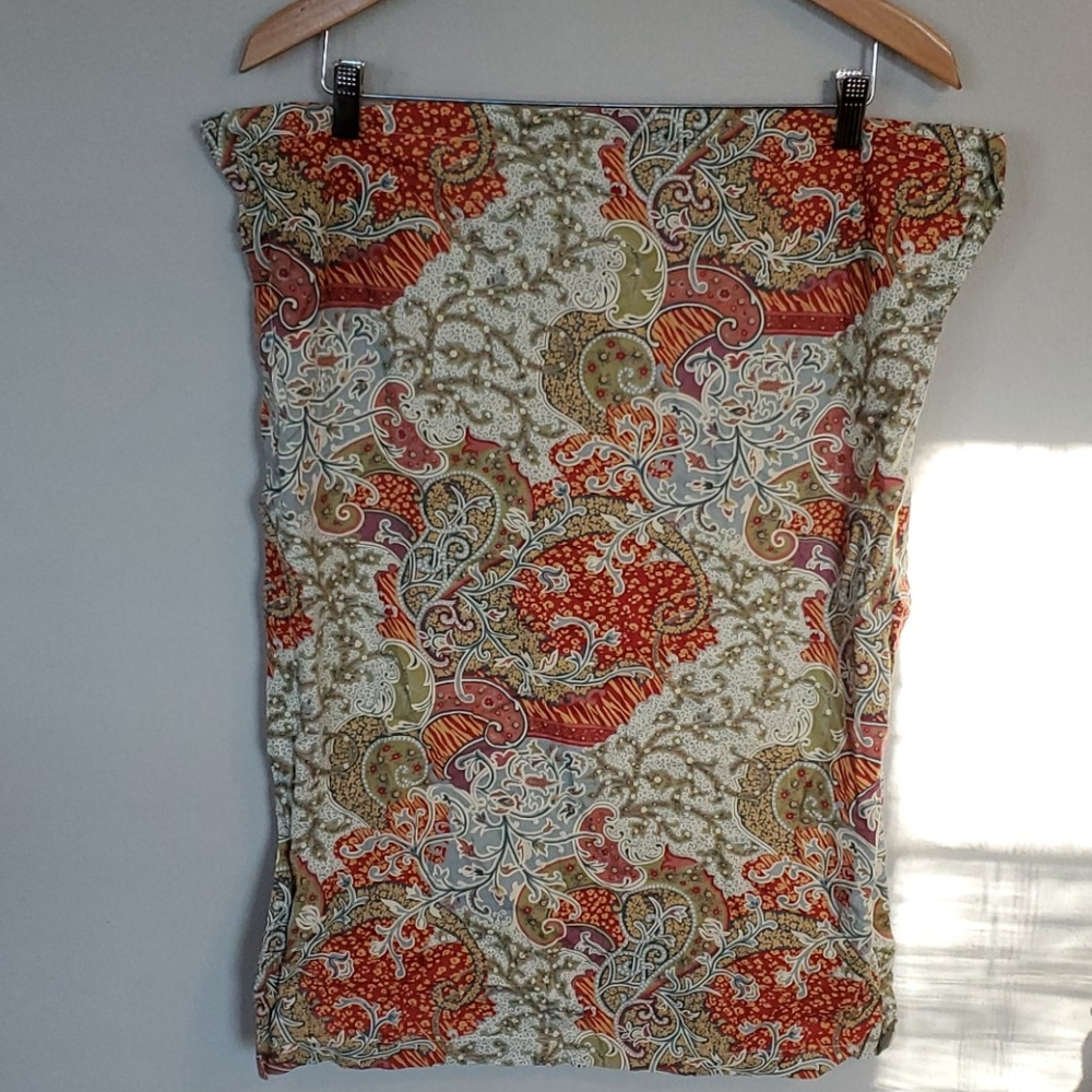 Paisley Print Crate & Barrel duvet & Sham